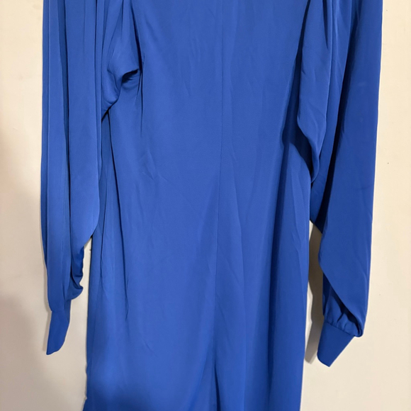White House Black Market Blue Scarf Neck Shift Dress XS - Picture 11 of 16